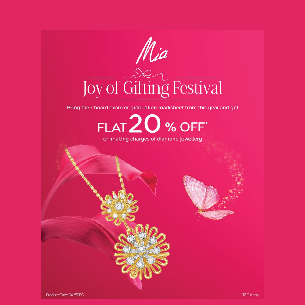 Mia by Tanishq Latest enjoy a flat 20 Percentage  off